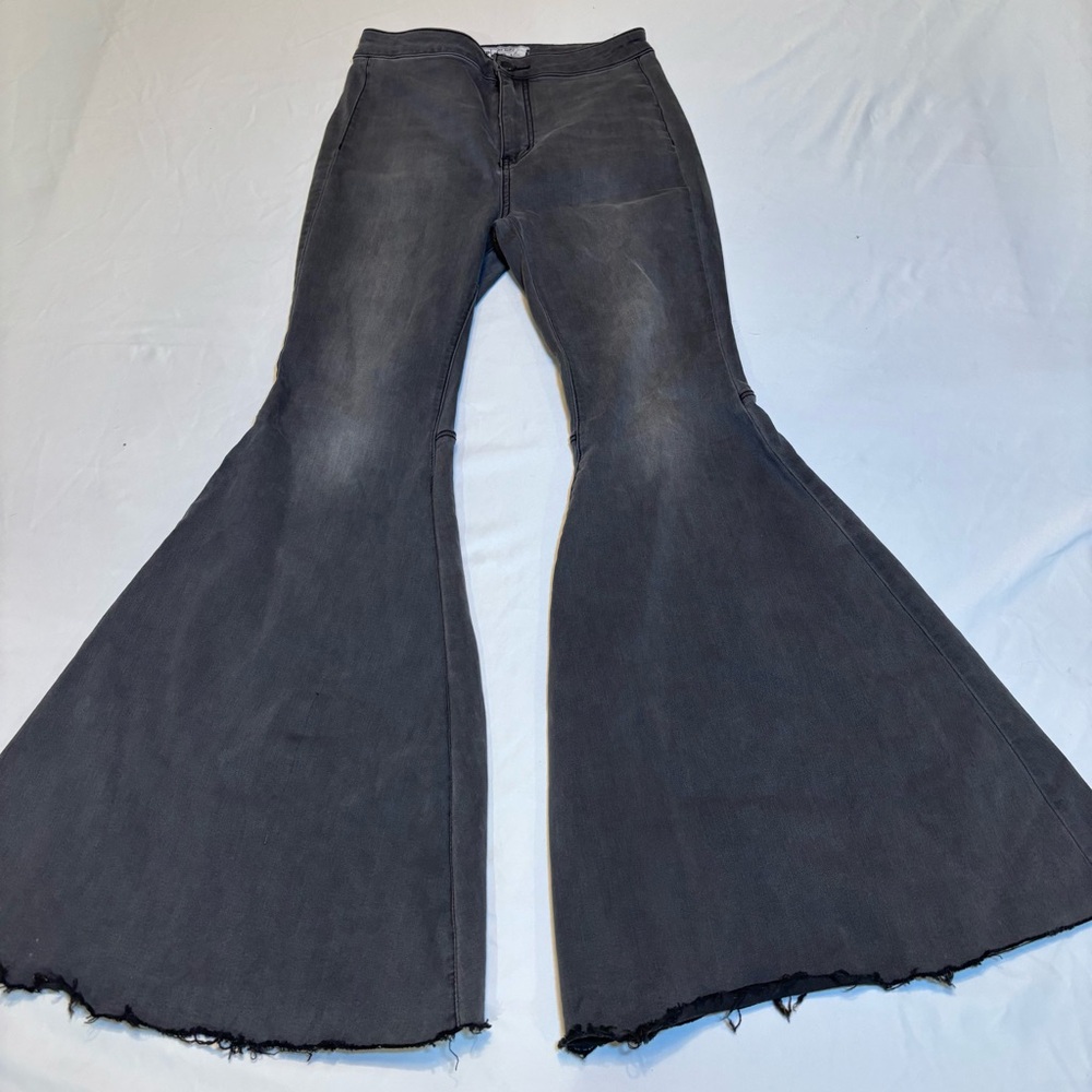 Free People Charcoal Flare Jeans